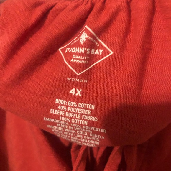 4X top with detailed sleeves.  Perfect top for fall. - Picture 3 of 3